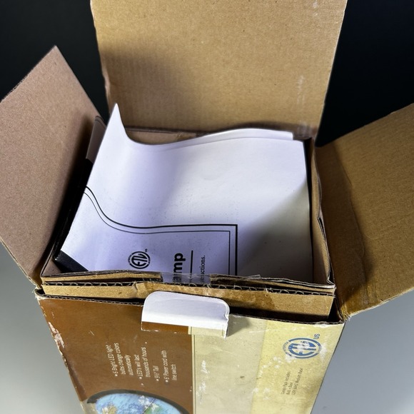 Color Shift LED World Globe Lamp 9.5" Map Night Light w/ Base Tested Working. - Picture 9 of 11